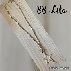 New BB Lila Gold Pendant Star Necklace